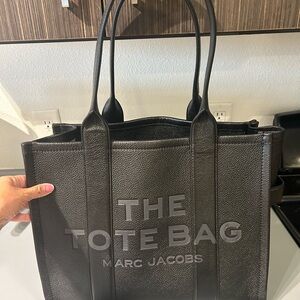 Black leather large Marc Jacobs Tote.